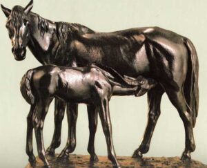 П.Клодт.Лошадь с жеребенком.1854-1855