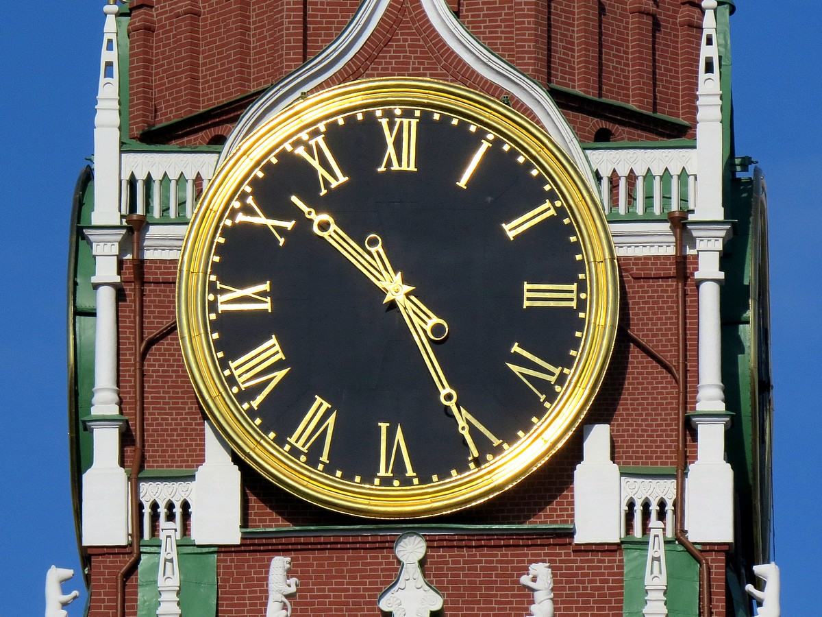 Часы Спасской башни Московского Кремля