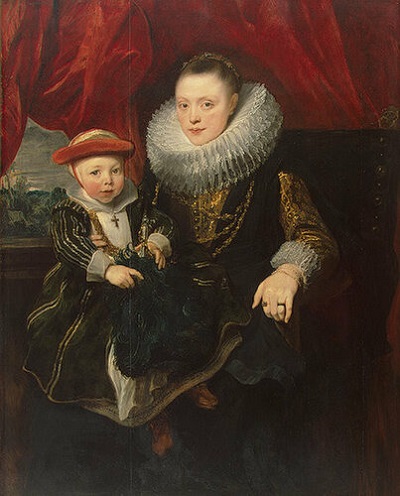 А.Ван Дейк. Портрет молодой женщины с ребенком.1618