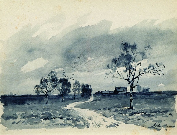 И.Левитан.Осенний пейзаж (Перелет птиц). 1895