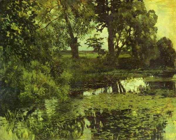 И.Левитан.Заросший пруд.1887