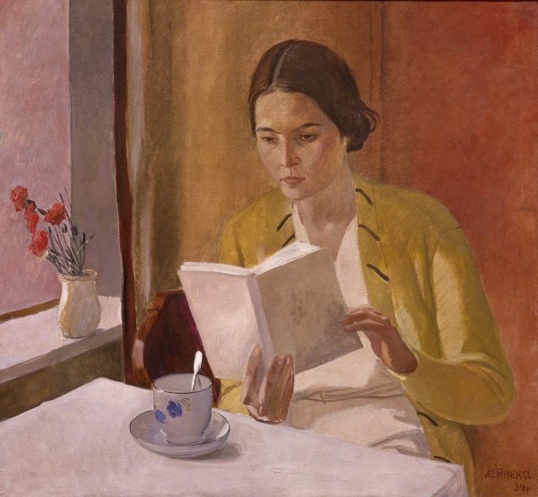 А.А.Дейнека.Портрет девушки с книгой.1934