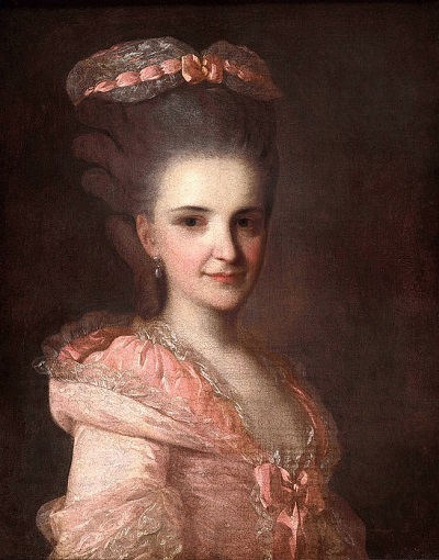 Ф.С.Рокотов.Портрет неизвестной в розовом платье.1770