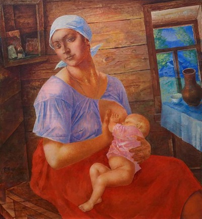 К.С.Петров-Водкин.Мать.1915