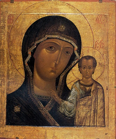 Казанская икона Божией Матери. 17 век