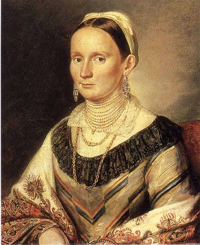 П.Е.Заболотский.Портрет неизвестной. 1848