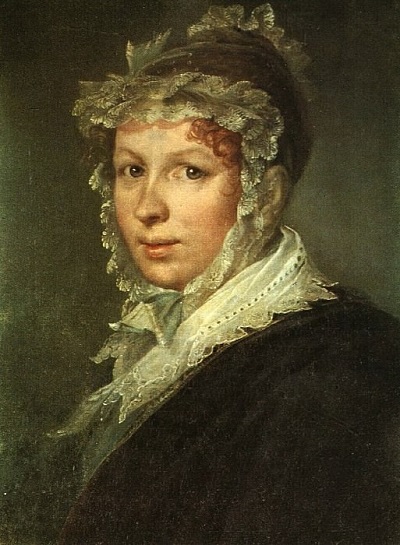 В.А.Тропинин. Портрет А. И. Тропининой, жены художника. 1809
