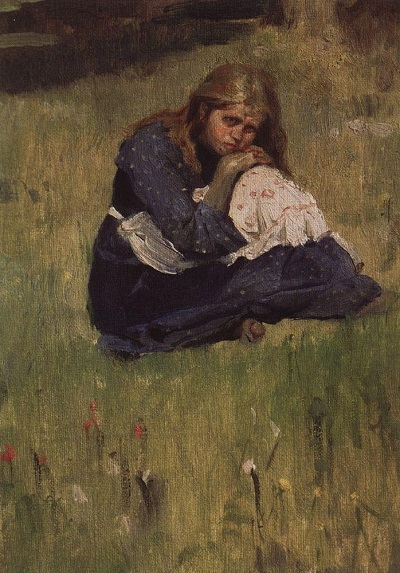 В.М.Васнецов.Аленушка (этюд).1880
