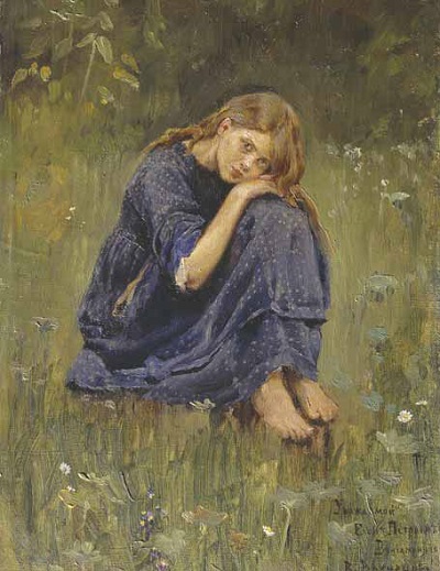 В.М.Васнецов.Аленушка.(этюд).1881